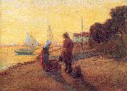 Newman, Willie Betty Shore Scene: Sunset oil painting